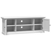 Tv-meubel 110x30x41 cm bewerkt hout wit - thumbnail