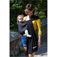 Kleine sjaal zonder knoop LOVE RADIUS zwart - thumbnail