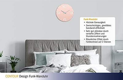 TFA Dostmann 60.3536.16 Wandklok Zendergestuurd 35 cm x 35 mm Roze