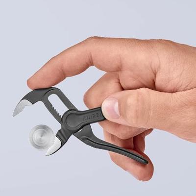 Knipex Cobra® XS Pijp- en Waterpomptang | 100 mm Lengte | Ruwe Oppervlakken | Reliëf | Grijs Geatramenteerd - 87 00 100 BK - thumbnail