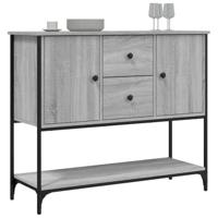 Dressoir 100x36x85 cm bewerkt hout grijs sonoma - thumbnail
