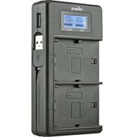 Jupio USB Duo Oplader met LCD voor Fuji NP-W126 en NP-W126S - Met Powerbank functie - thumbnail