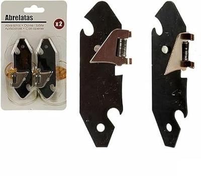 Blikopener Zilverkleurig Zwart 1 x 15 x 9 cm (12 Stuks)