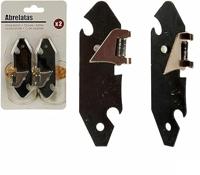 Blikopener Zilverkleurig Zwart 1 x 15 x 9 cm (12 Stuks) - thumbnail