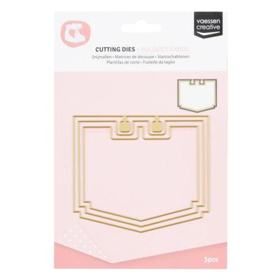 Vaessen Creative • snijmallen rolodex hoekig 3st.