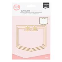 Vaessen Creative • snijmallen rolodex hoekig 3st. - thumbnail