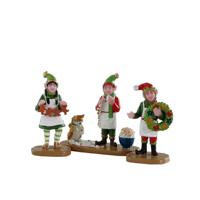 Lemax crafty elves s/3 kerstdorp figuur type 5 Santa&apos;s Wonderland 2022 - thumbnail