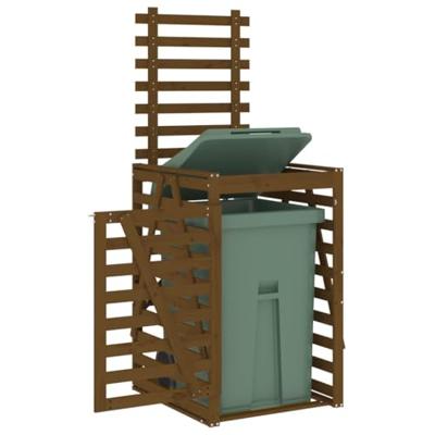 VidaXL Containerberging 84x90x128,5 cm massief grenenhout honingbruin