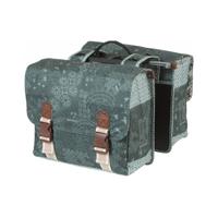 Basil bohème dubbele fietstas - groen, waterafstotend, 35l, inclusief mik adapterplaat - thumbnail