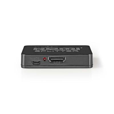 Nedis HDMI-Splitter | 2 poort(en) | HDMI Input | 2x HDMI Output | Zwart | 1 stuks - VSPL34002BK VSPL34002BK