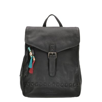 friendship trendy leren rugzak zwart friendship trendy leren rugzak zwart