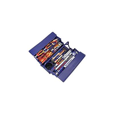 Promat/Tecwerk Gereedschapsassortiment | 66 delig | in stalen kist | voor elektriciens - 4000820299 - thumbnail