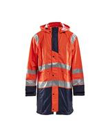 Blåkläder Regenjas High-Vis LEVEL 1 43242000 | High-Vis Oranje/Marineblauw | Maat 4XL - 7330509571095 - thumbnail