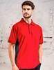 Promodoro CD4590 Unisex Contrast Polo - Fire Red/Charcoal (Solid) - 5XL - thumbnail