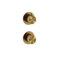 Hotbath Douchekraan Inbouw Archie Mengkraan 2-weg Omstel Geborsteld Messing PVD - thumbnail