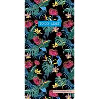 ZNU to do lijst Floral Black 21,8 x 10,9 cm papier - thumbnail