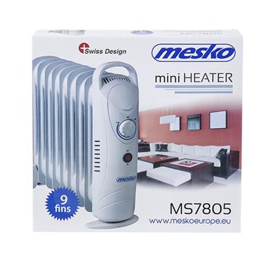 Mesko Home MS7805 Binnen Wit 1000 W Olie elektrisch verwarmingstoestel