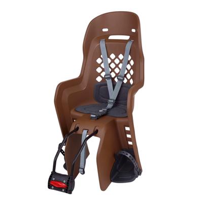 Polisport achterzitje joy frame bev. bruin donker grijs