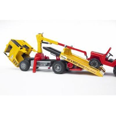 bruder MAN TGA Takelwagen met Jeep modelvoertuig - thumbnail