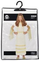 Romeinse Jurk Meisje Wit - thumbnail