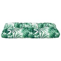 VidaXL Palletkussen bladpatroon 70x40x12 cm stof - thumbnail