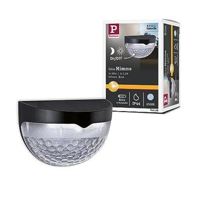 Paulmann 94666 Mimmo Staande lamp op zonne-energie Energielabel: A (A - G) 1.2 W Daglichtwit Zwart