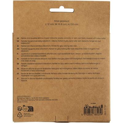 Creativ Company Siliconen vormen, conchschelp, h: 0,6 cm, l: 12 cm, b: 8-9 cm, 2 stuk/ 1 doos