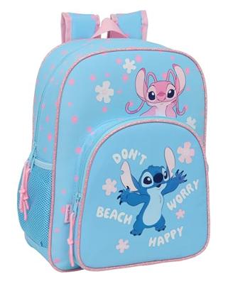 Schoolrugzak Lilo & Stitch Happy Hemelsblauw 32 x 38 x 12 cm