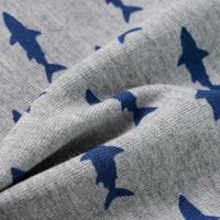 Kindershorts met trekkoord 140 gemleerd lichtgrijs - thumbnail