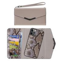 Mobilize 2in1 Elegant Magnet Clutch Apple iPhone 11 Pro Beige Snake - thumbnail