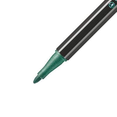 Viltstift STABILO Pen 68/836 medium metallic groen | 10 stuks