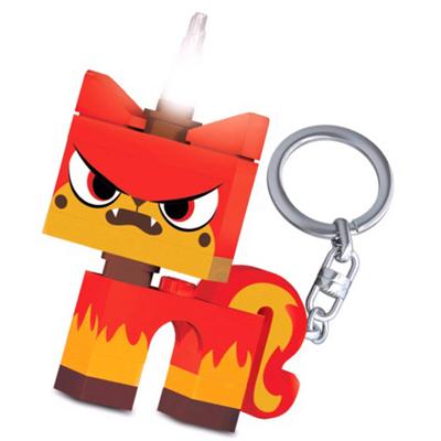 LEGO Movie 2: Angry Kitty sleutelhanger met licht 7 cm rood