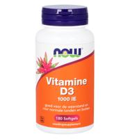 NOW Vitamine D3 1000 IE Softgels 180st - thumbnail