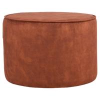 LABEL51 Poef 'Tibo' Rib, kleur Grijs - thumbnail