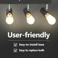 VidaXL Plafondspot met schijnwerpers zwart 73 x 6,5 x 11,5 cm metaal - thumbnail