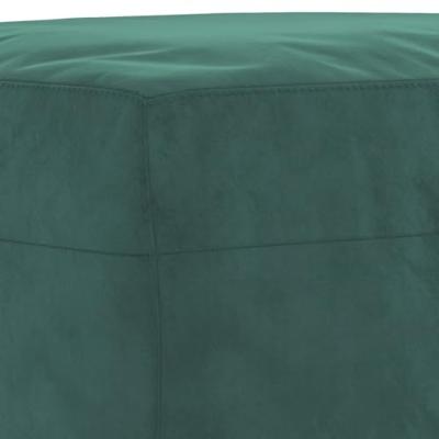 3-delige Loungeset met kussens fluweel donkergroen