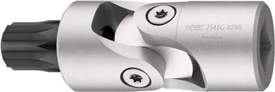 HAZET Scharnierend dopsleutelbit 2548G-XZN8 · 1/4 inch (6,3 mm) vierkant hol · Binnenveeltandprofiel XZN · SW M8