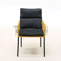 Tuinstoel Vita Gino dining touw - geel - thumbnail