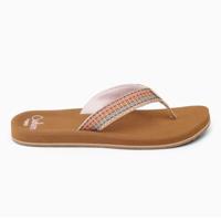REEF Baja Elana Slipper Dames Brown/Pink 6 - thumbnail