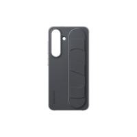 Samsung Galaxy S25 Standing Grip Case Telefoonhoesje Zwart - thumbnail
