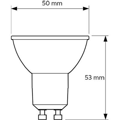 PHILIPS - LED Spot - CorePro 827 36D - GU10 Fitting - Dimbaar - 3W - Zeer Warm Wit 2700K | Vervangt 35W