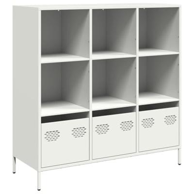 Hoge kast 101,5x39x103,5 cm staal wit