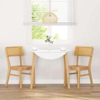 Eetkamerstoelen 2 st massief hout rubber - thumbnail