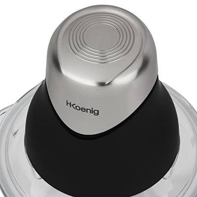Maalmachine Hkoenig LEO8 Zwart Chroom Glas Roestvrij staal 1 L - thumbnail