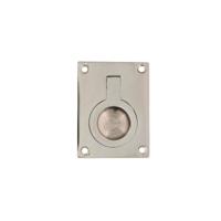 Intersteel Luikring rechthoekig 41x31mm - nikkel glans - thumbnail