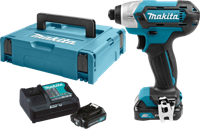Makita TD110DSAJ 10,8 V Slagschroevendraaier 2,0 Ah accu (2 st), lader, koffer - TD110DSAJ - thumbnail