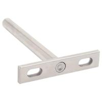 VidaXL Zwevende plankdragers 12st onzichtbaar ø10x100 mm koolstofstaal - thumbnail