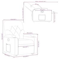 Sta-op-stoel verstelbaar kunstleer crèmekleurig - thumbnail