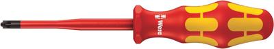Wera 165 iS PZ/S VDE geïsoleerde Schroevendraaier voor PlusMinus-Schroeven, kling met gereduceerde diameter, PZ/S # 1 x 80 mm - 1 stuk(s) -