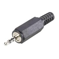 BKL Electronic 1107020 Jackplug 2,5 mm Stekker, recht Aantal polen: 4 Stereo Zwart 1 stuk(s) - thumbnail